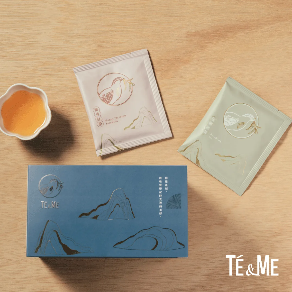 TÉ&ME 青嶺濾掛茶包禮盒|坪林蜜香紅茶與包種茶的台灣好茶禮 TÉ&ME 青嶺濾掛茶包禮盒|坪林蜜香紅茶與包種茶的台灣好茶禮